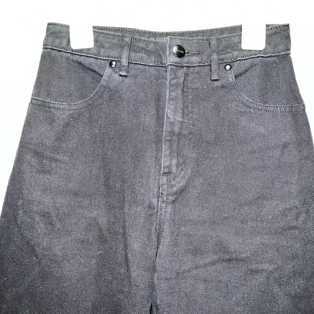 Afends Black High Rise Straight Leg Jeans - Picture 2 of 7